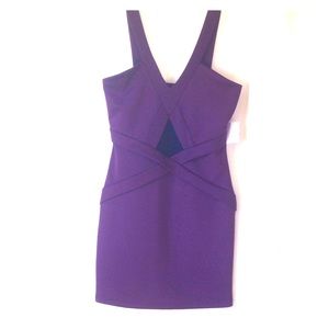 BodyCon Dress with Mesh Keyhole Opening